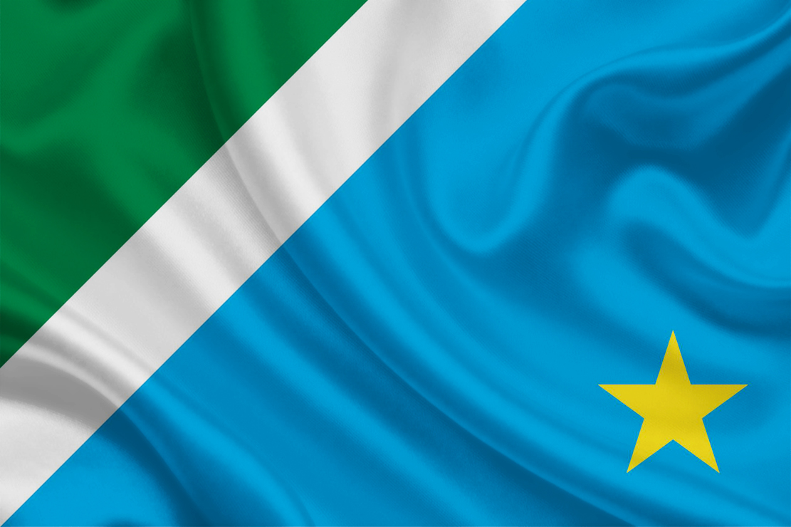 Bandeira Mesa Brasil Mato Grosso Do Sul - Conjunto 3 Peças