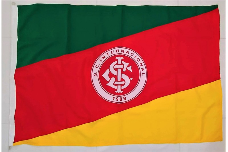 Bandeira do estado do RS com emblema do Internacional