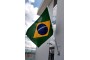 Bandeira do Brasil 90x129cm com Suporte e Mastro 150cm