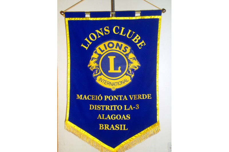 Estandarte Lions Clube e LEO Clube